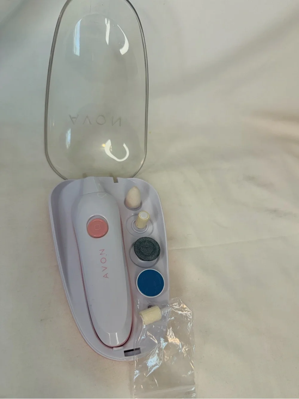 Avon Nail Care Kit Electric Drill with Pink Accents